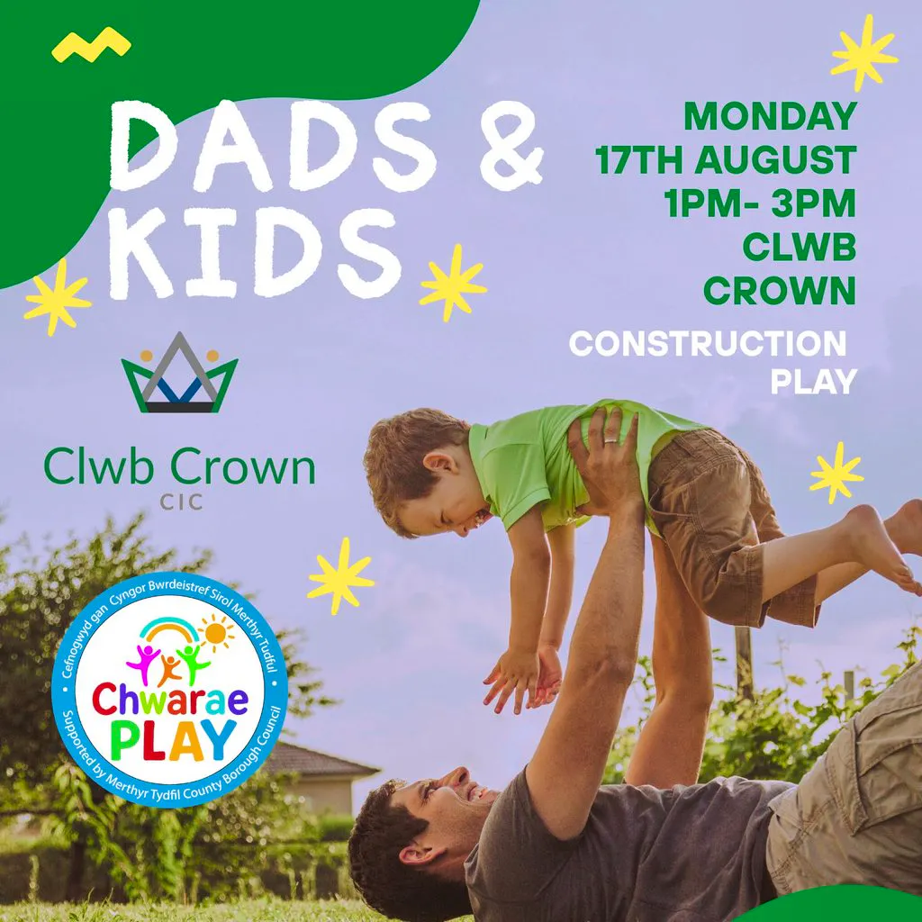 Dad's and Kids - Family Time at Clwb Crown at Clwb Crown