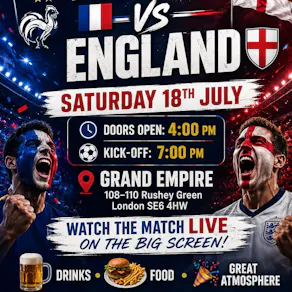 FRANCE vs ENGLAND - WATCH PARTY