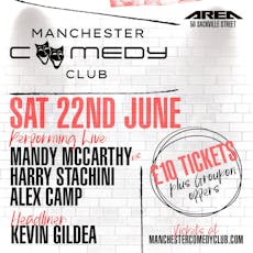 Manchester Comedy Club live with Kevin Guildea + Guests at Area Manchester