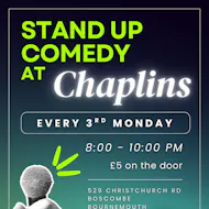Comedy At Caplins Bar at Chaplins Cellar Bar