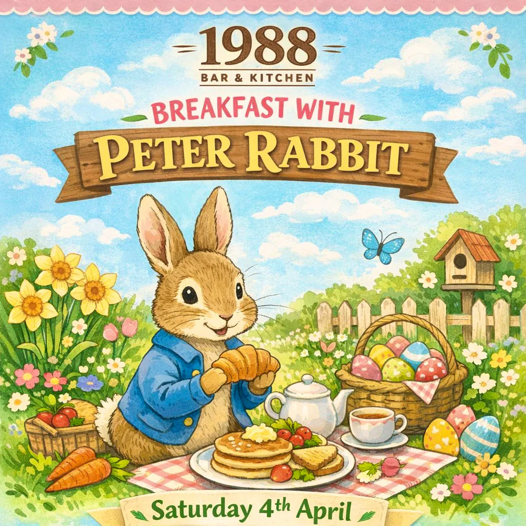 Breakfast With Peter Rabbit at 1988 Bar And Kitchen