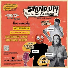 Stand Up in the Basement Comedy - Surprise Guest | Joey Page at Heartbreakers