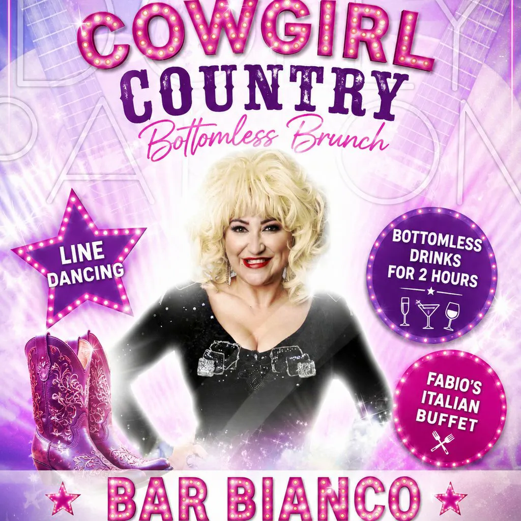 Dolly Cowgirl Country Bottomless Brunch at Bar Bianco Chester Le Street