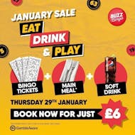 Eat, Drink & Play - Buzz Bingo Widnes (29/01/26) at Buzz Bingo Widnes