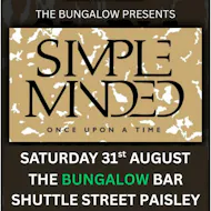 Simple Minded tribute to Simple Minds at The Bungalow Bar
