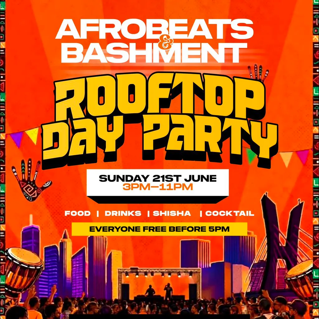Afrobeats & Bashment Rooftop Day Party at GRAND EMPIRE