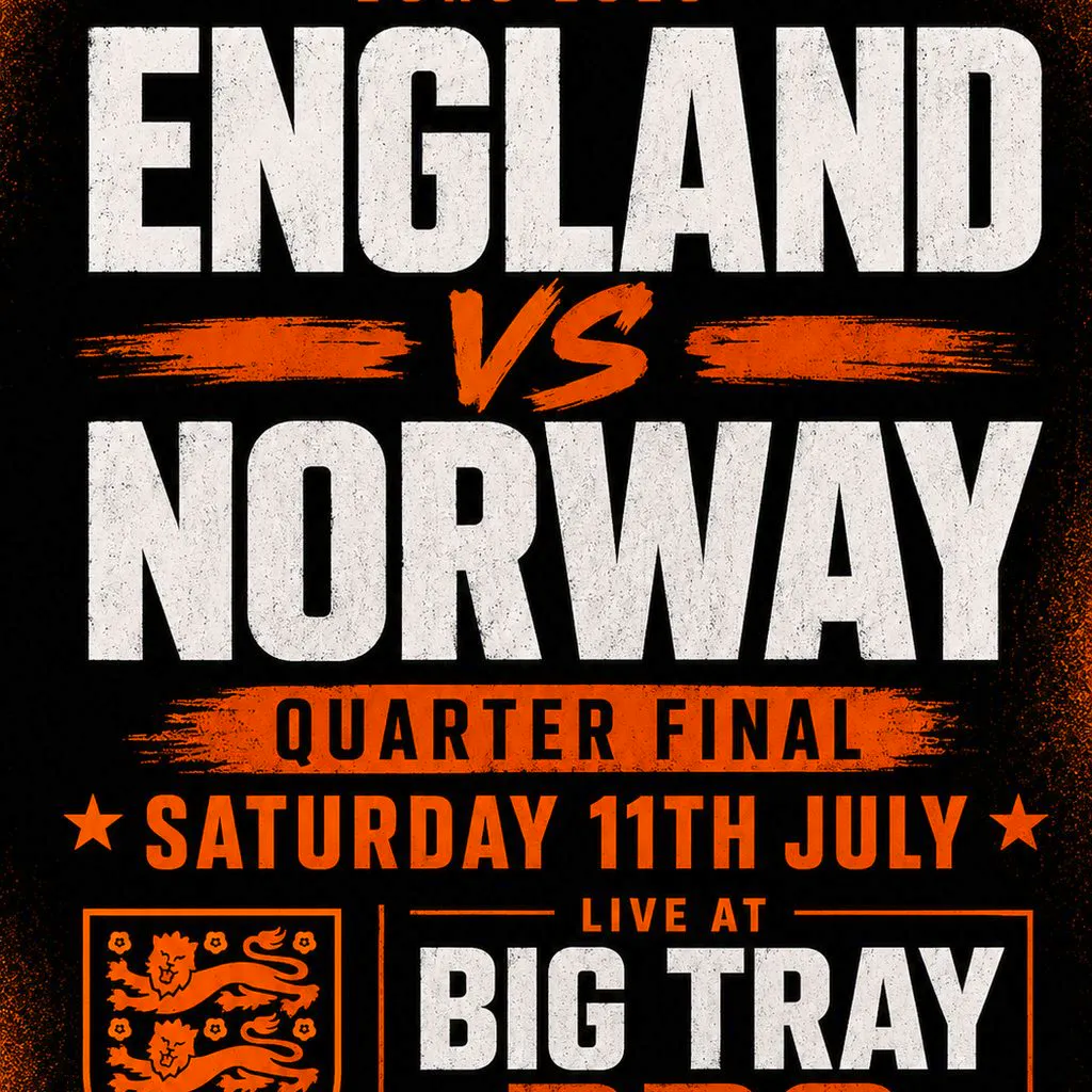 England vs Norway @ Big Tray Bbq at Big Tray Bbq
