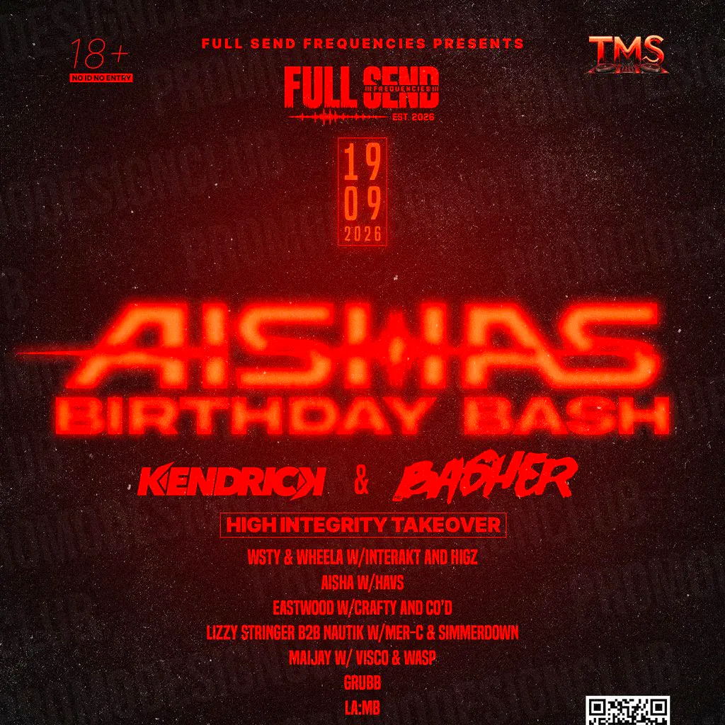 FullSendFrequencies Presents: Aisha's Birthday Bash at The Music Shop