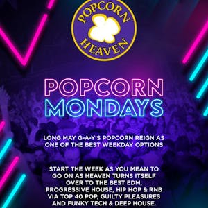 Popcorn @ Heaven - Every Monday