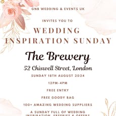 Wedding Inspiration Weekend The Brewery London at The Brewery