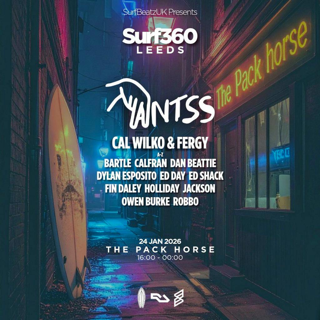 SurfBeatzUK presents ANTSS - 360 DJ Set UP at Upstairs At The Packhorse