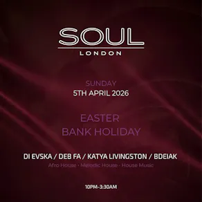 Soul / Easter Bank Holiday session in Mayfair