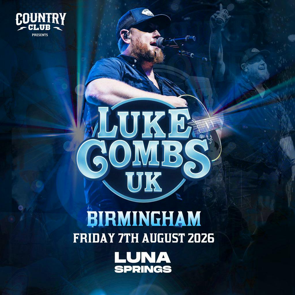 Luke Combs UK - With Full Band Live - Birmingham at Luna Springs Digbeth 