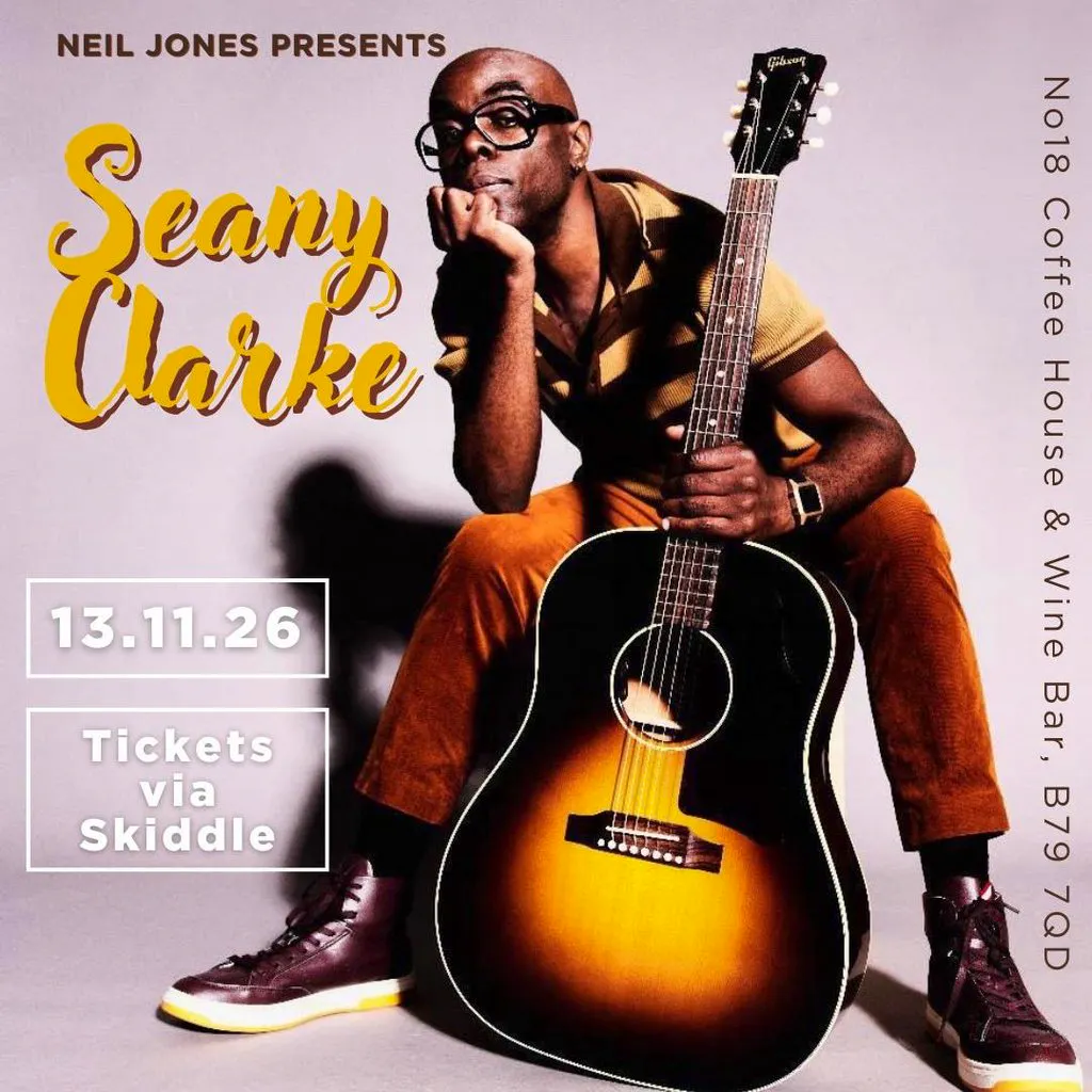 Seany Clarke at No18 Coffee House Lichfield Street Tamworth B79 7QD
