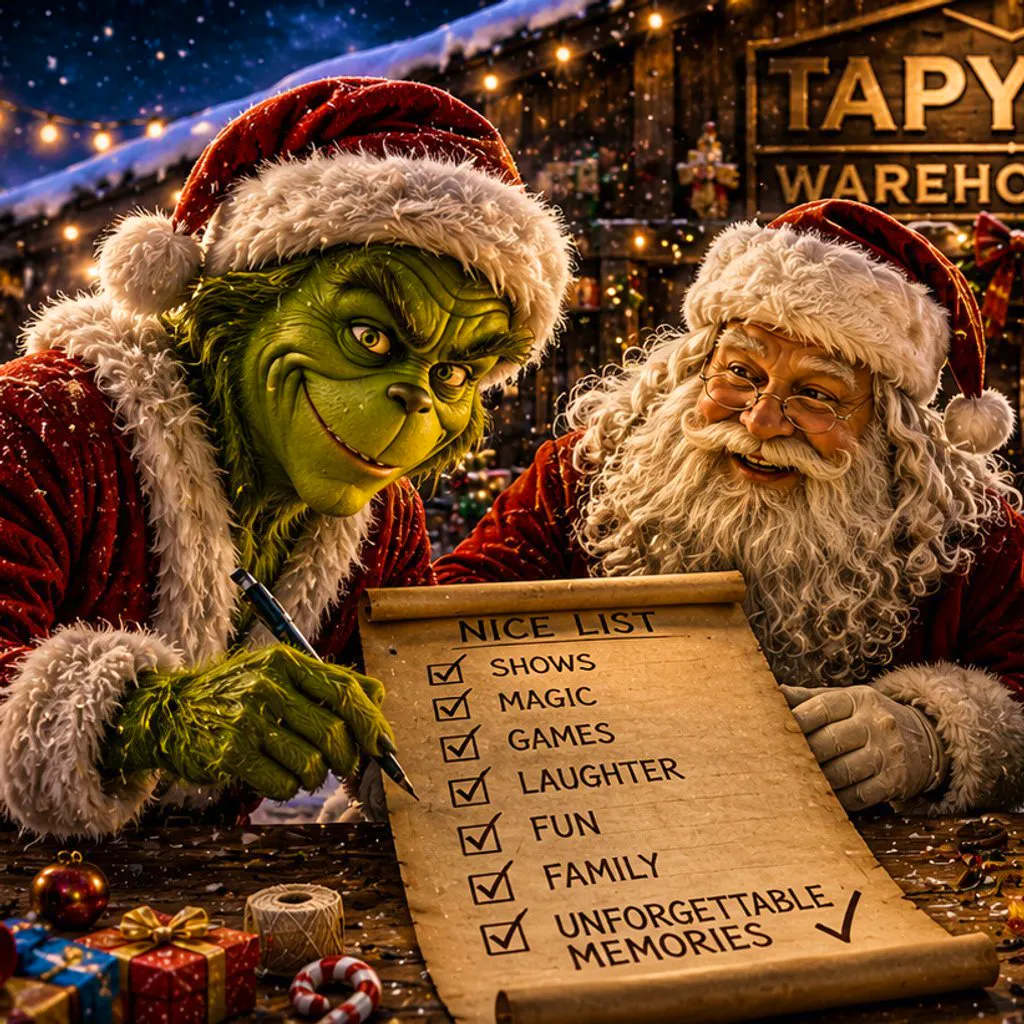 Christmas Family Festival Newcastle | Santa, Grinch & Snow at Tapyard