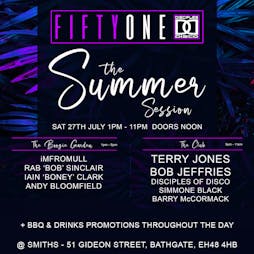 51 presents the Summer Session 2024 Tickets | Smiths Music Venue Bathgate  | Sat 27th July 2024 Lineup