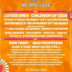 We Are Love Festival Tickets | Bentley Wildfowl And Motor Museum Ringmer,  | Thu 25th July 2024 Lineup