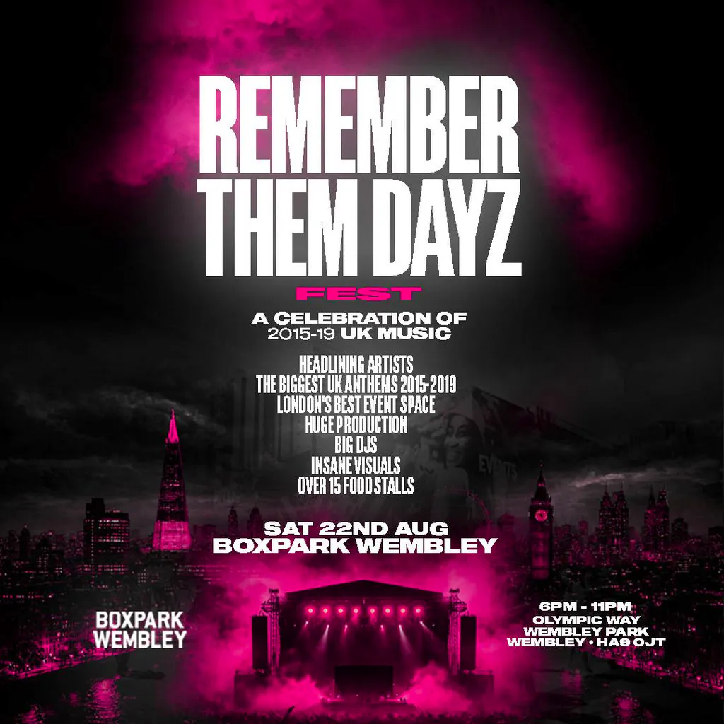 Remember Them Dayz Fest - Boxpark Wembley at Boxpark Wembley