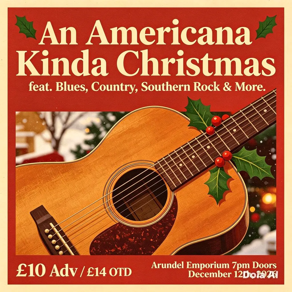Americana Xmas with Crossfire Heart, Dois Padres & Kelain James at Arundel Emporium