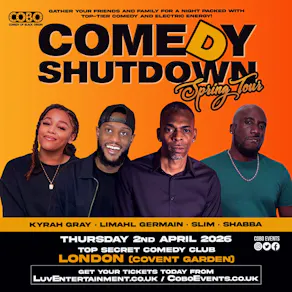 Comedy Shutdown - Bank Holiday Special London