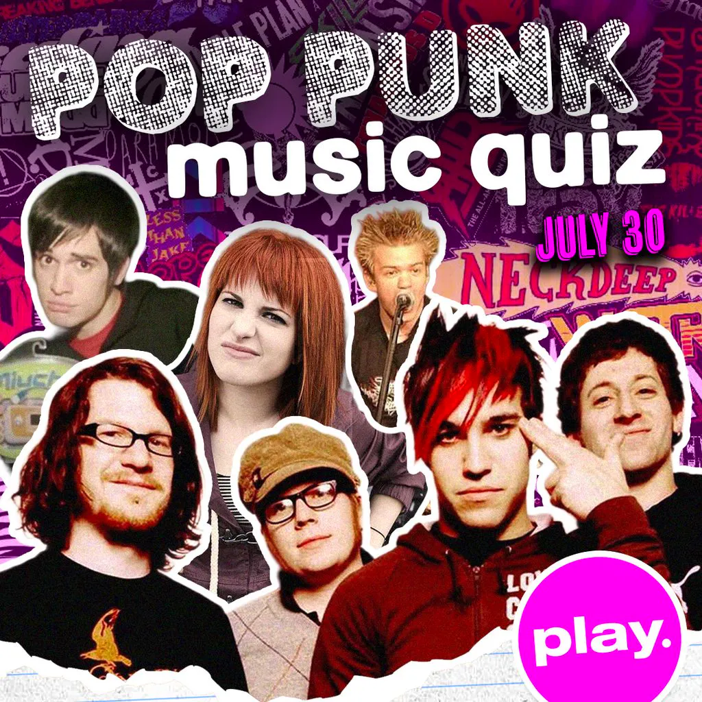 Emo & Pop Punk Music Quiz at PLAY