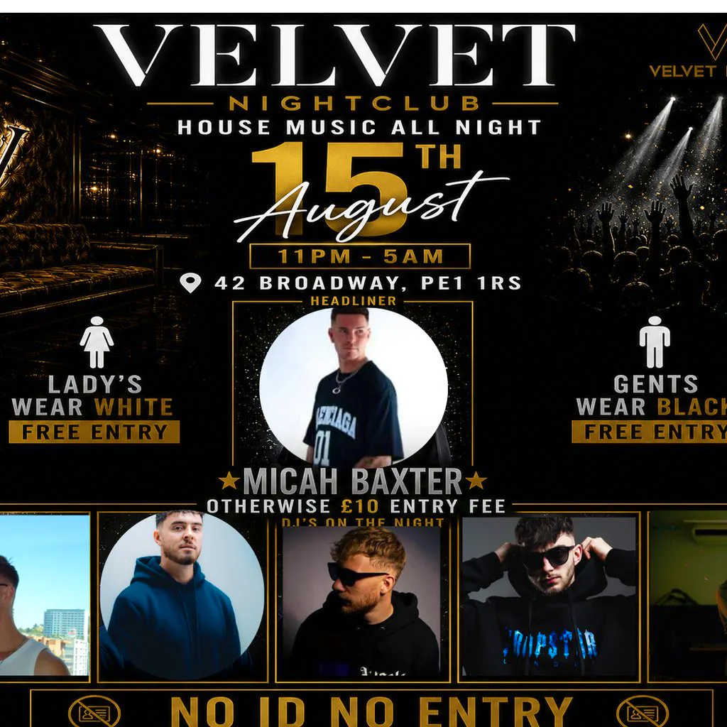Micah baxter & Guests 15.8.26 at Velvet Panache Peterborough