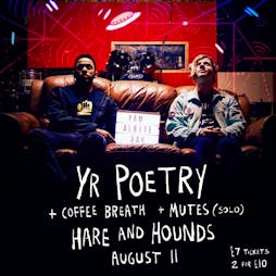 Yr Poetry Tickets | Hare And Hounds Birmingham  | Thu 11th August 2022 Lineup