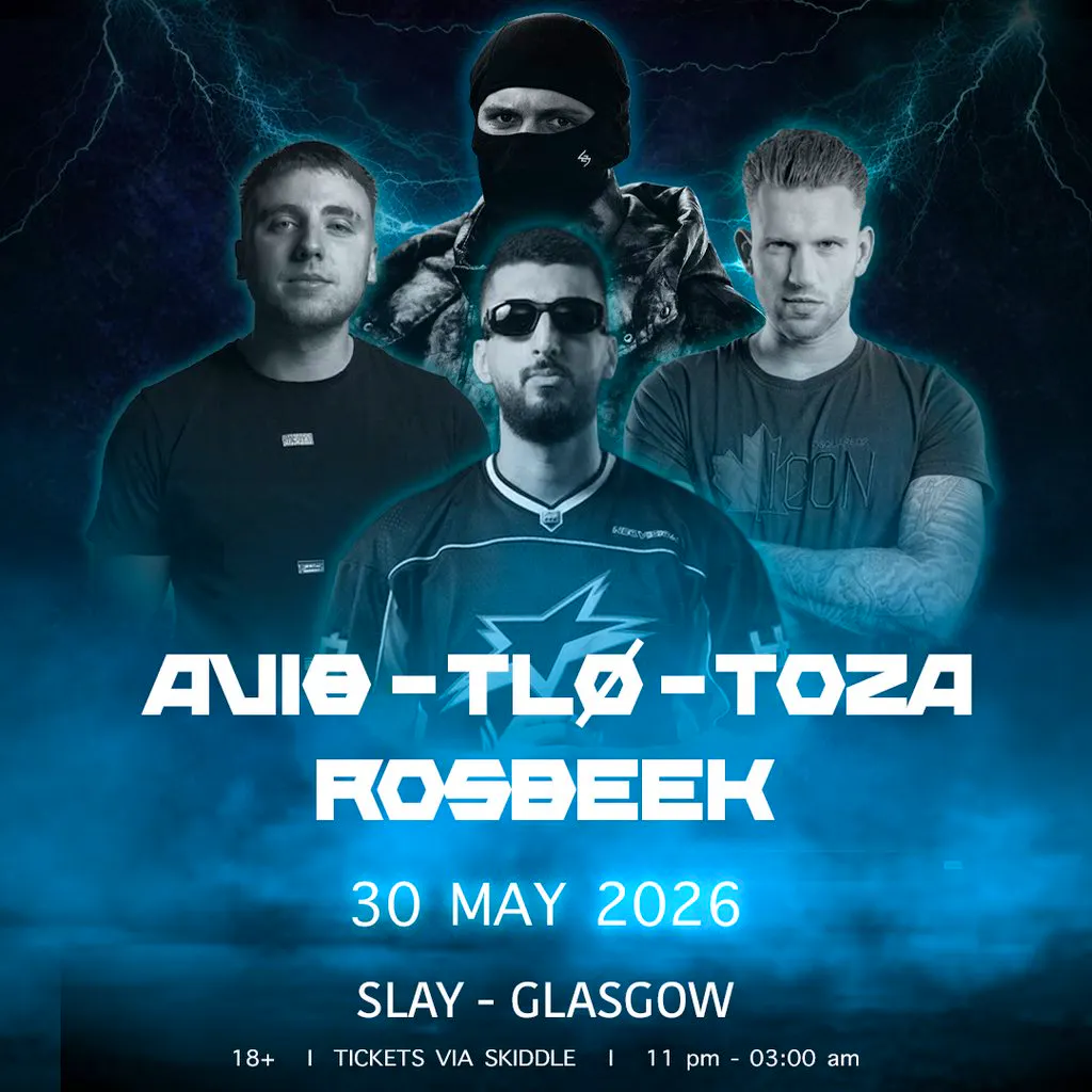 Hardpoints First Birthday:AVI8 - TLØ - TOZA - ROSBEEK at Slay Glasgow