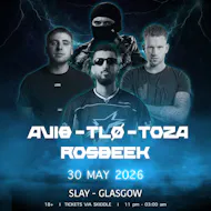 Hardpoints First Birthday:AVI8 - TLØ - TOZA - ROSBEEK at Slay Glasgow