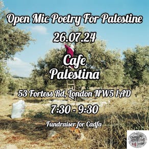 Open Mic Poetry For Palestine