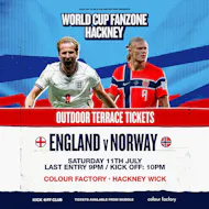 Hackney Wick Fanzone: England Vs Norway (Outdoor Terrace ticket) at Colour Factory