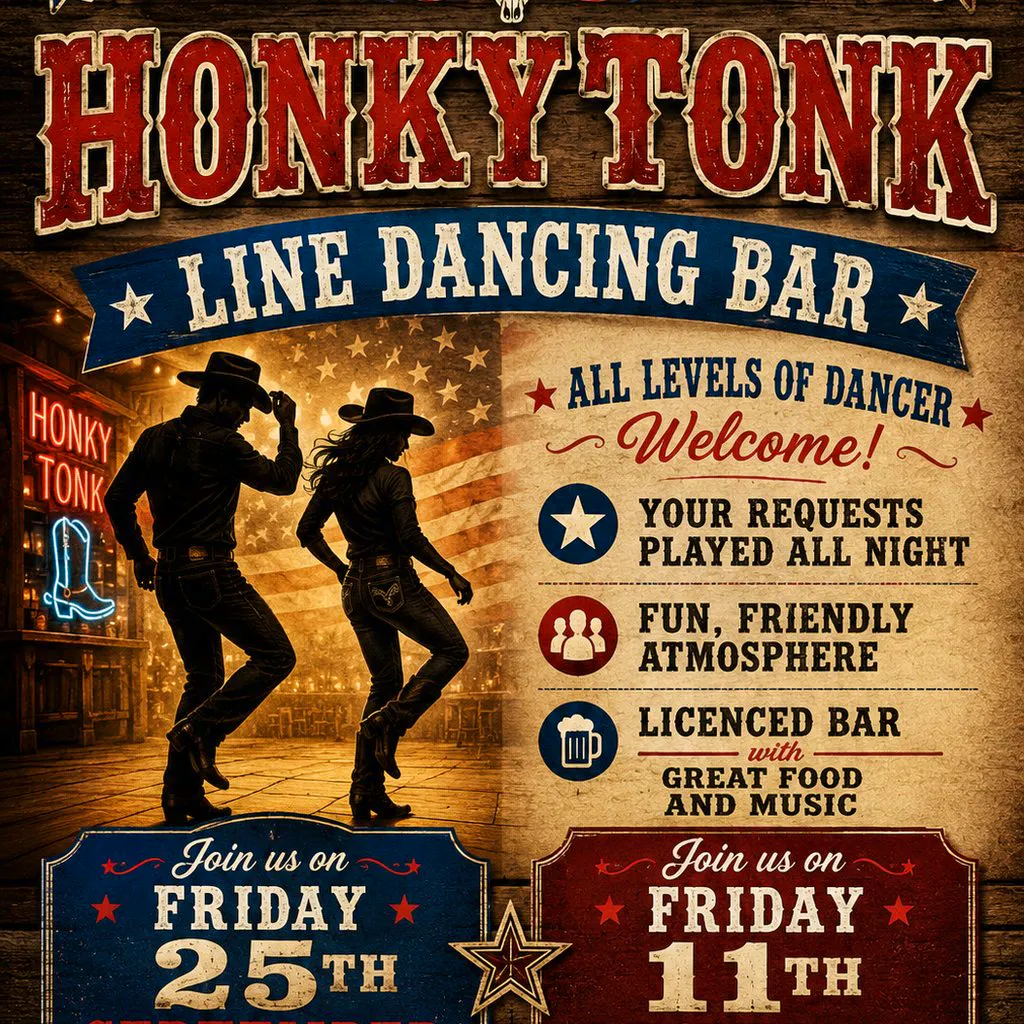 HonkyTonk 25th September 2026 at HonkyTonk Bar
