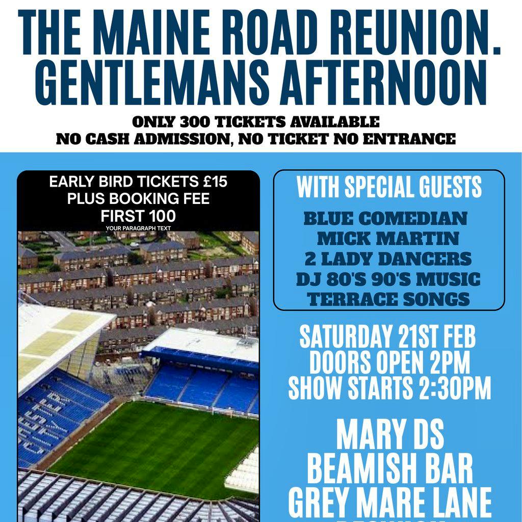 Maine Road Reunion and Gentleman's Day at Mary D's Beamish Bar