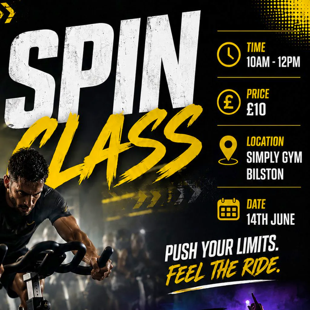 Chris Smith & GavinOmari Spin Class at Simply Gym Bilston