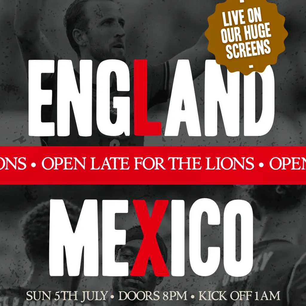 LIVE AT THE ROYAL: England vs Mexico (World Cup Round of 16) at The Royal Sutton Coldfield