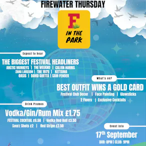 Freshers 2026 - F In The Park