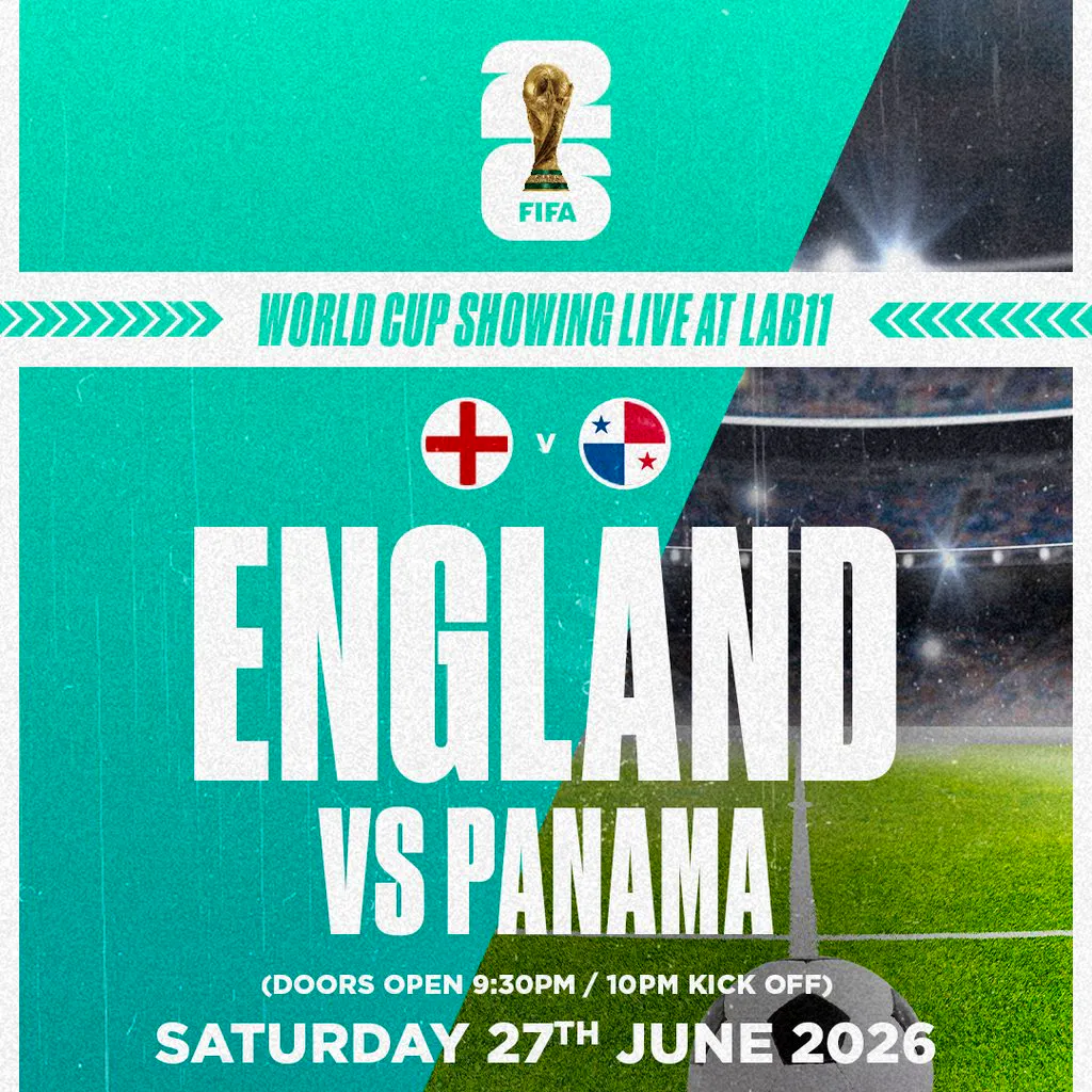 England vs Panama - LIVE BIG Screen @ LAB11 at LAB11