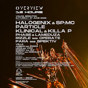 Overview Brighton - 12 Hour Party w/ Halogenix & SP:MC, Particle