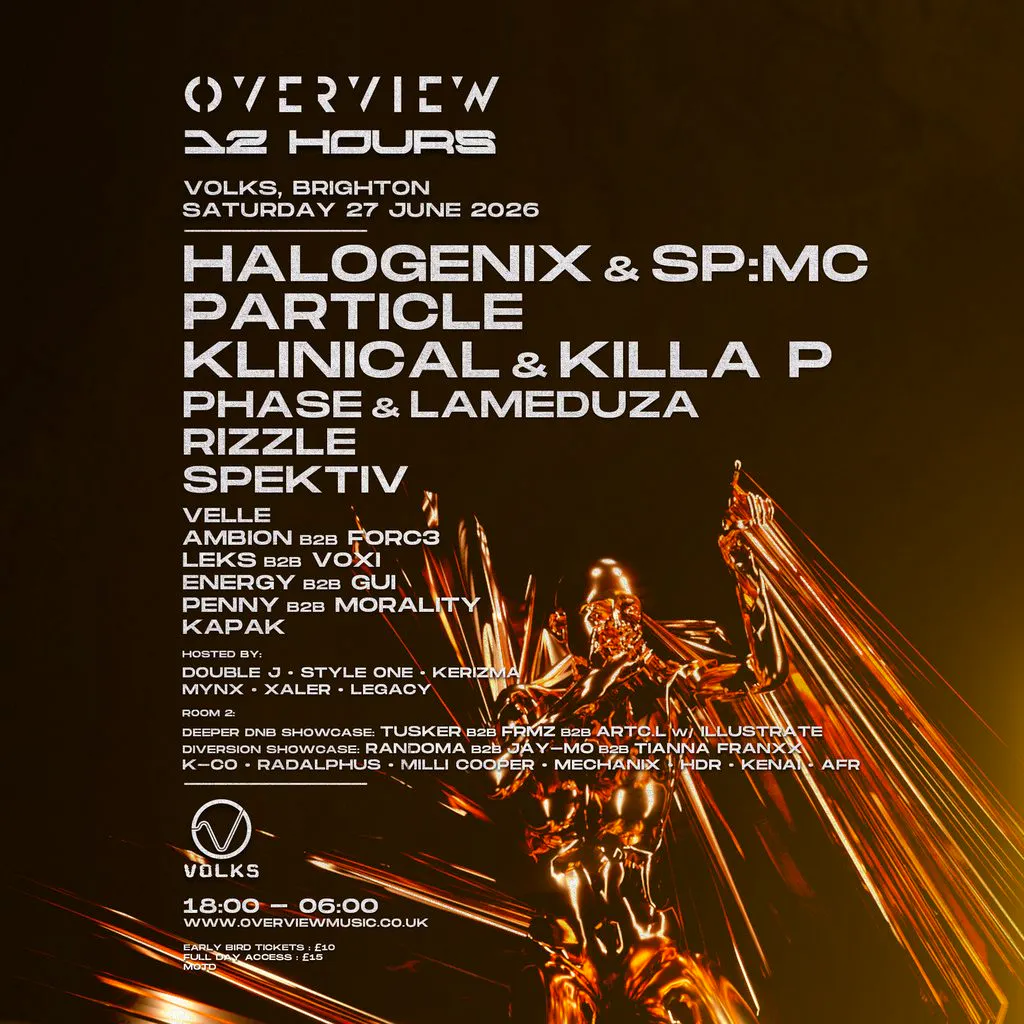 Overview Brighton - 12 Hour Party w/ Halogenix & SP:MC, Particle at The Volks Nightclub