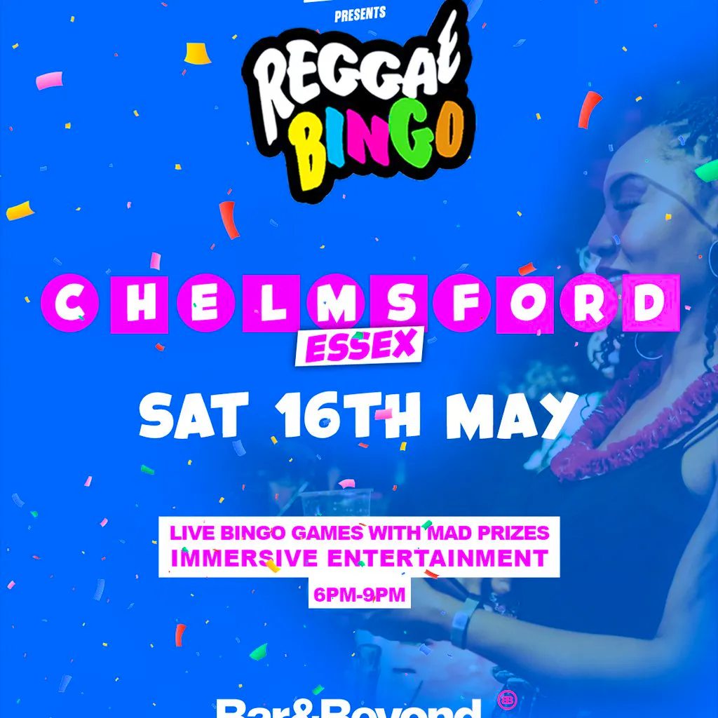 Reggae Bingo - Chelmsford (Essex) - Sat 16th May at Bar And Beyond Chelmsford