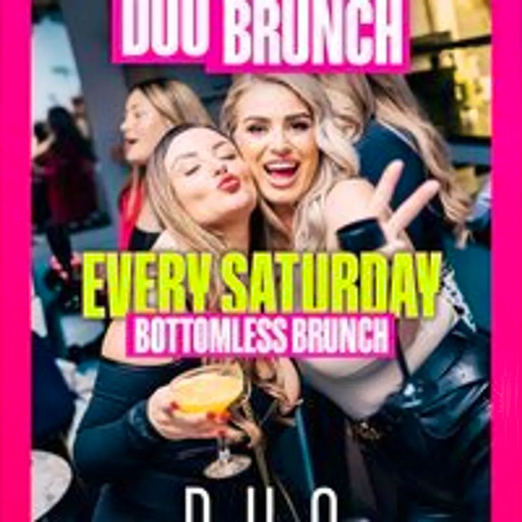 DUO Rnb Bottomless party Sat 18th July at Duo Clapham