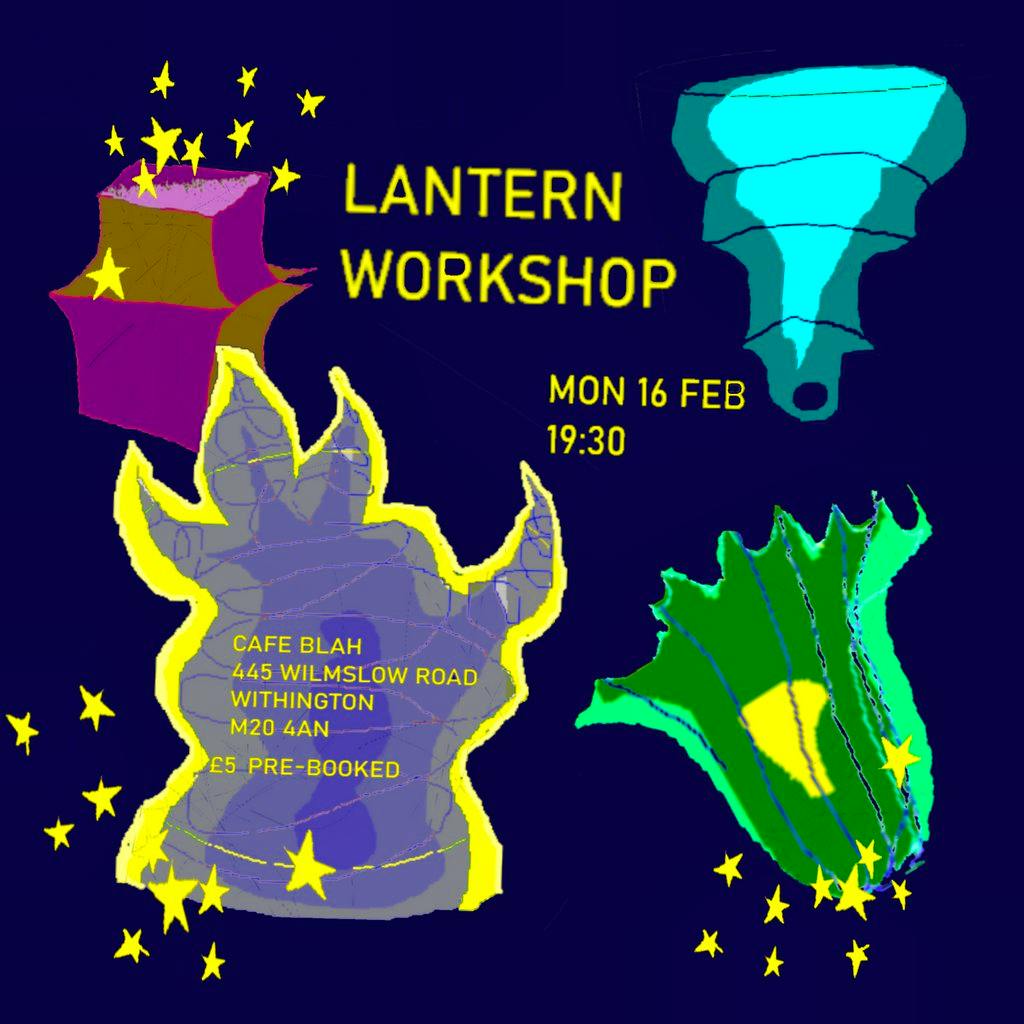 Lantern Making Workshop at Cafe Blah