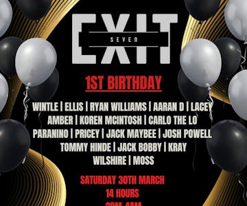 Exit Seven 1st Birthday at Greenworks