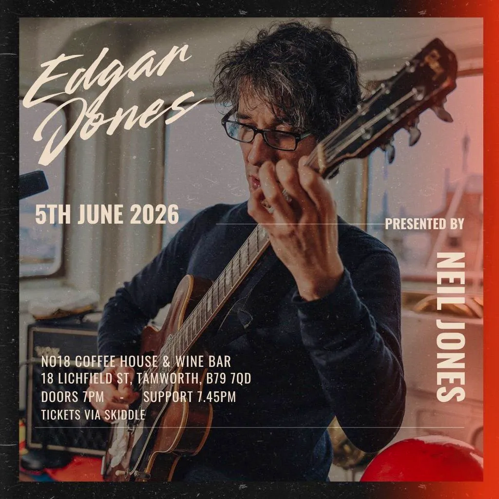 Edgar Jones at No18 Coffee House Lichfield Street Tamworth B79 7QD