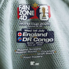 FANZONE 4D x Riverside East: England v DR Congo (Group of 32)