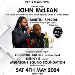 Black & White Part 2 Megatone Sound, John Mclean & Martini Spec Tickets | West Indian Sports An Social Club Manchester  | Sat 4th May 2024 Lineup