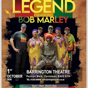 Legend live presents the music of Bob Marley at The Barrington