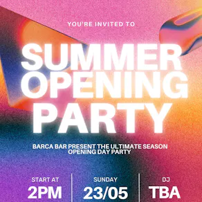 Solstice (opening season summer party)