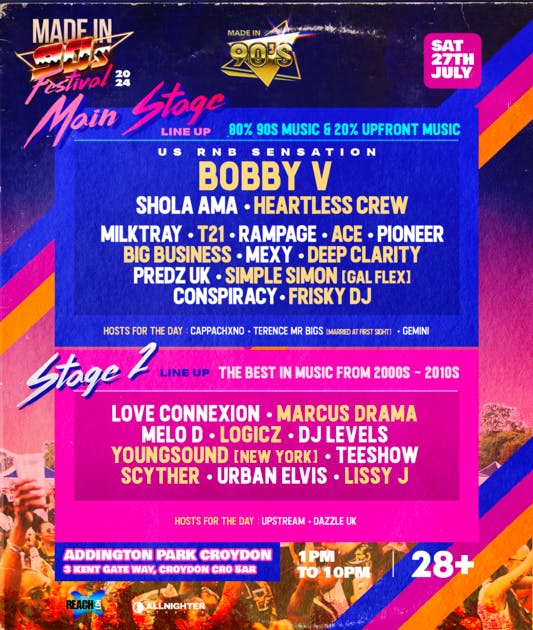 Made In 90s Festival | Lovers of 90s Music 2025 | Tickets & Line Up ...